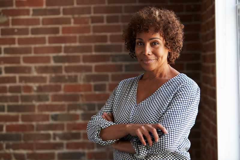 Mature woman smiling